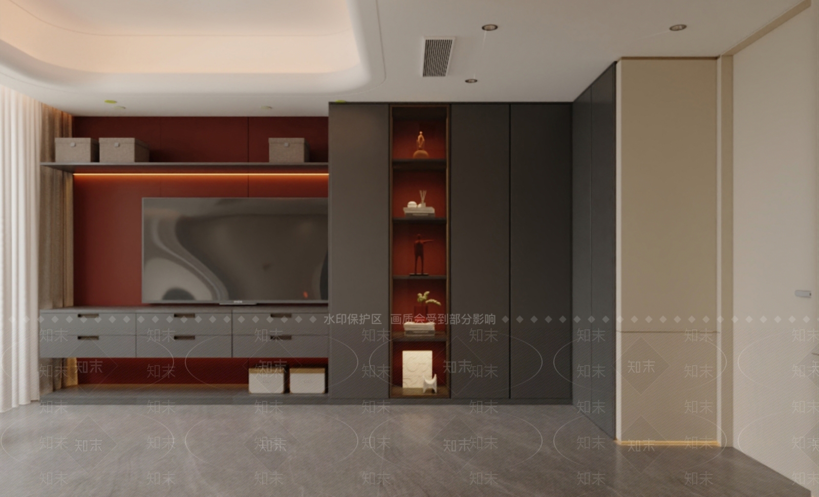 现代书柜3D模型下载【ID:1215115947】