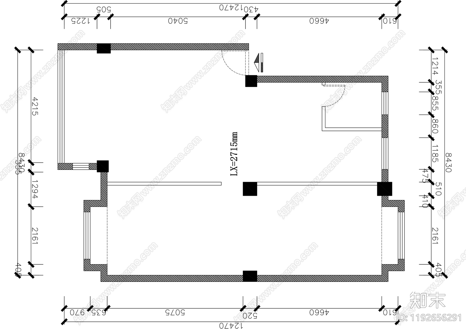 现代工业棋牌室cad施工图下载【ID:1192656291】