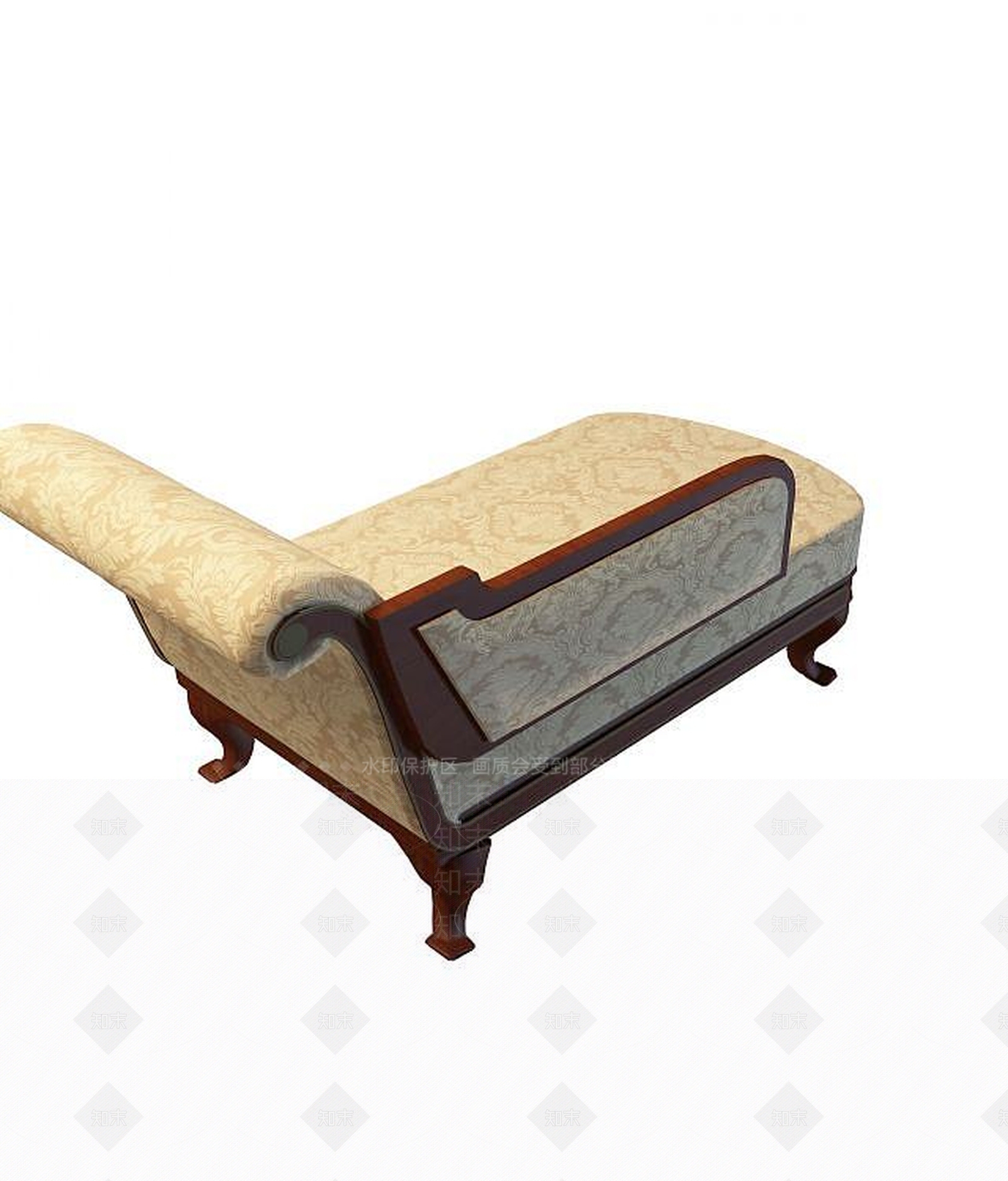 现代贵妃椅3D模型下载【ID:1192657888】