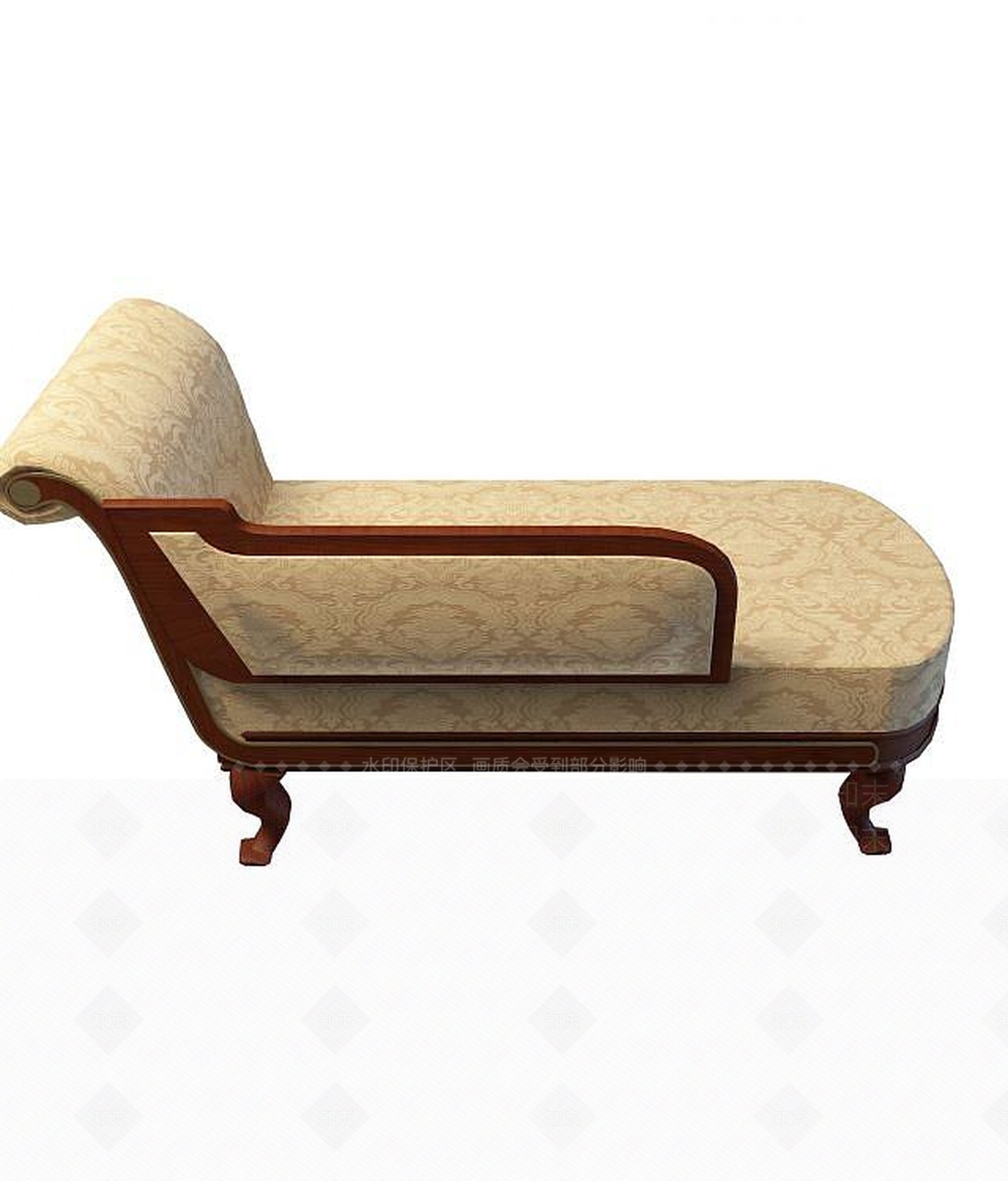 现代贵妃椅3D模型下载【ID:1192657888】