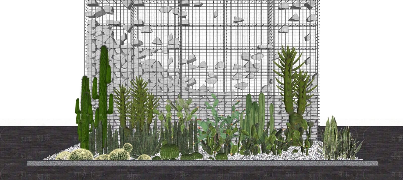 植物组合SU模型下载【ID:1192659485】