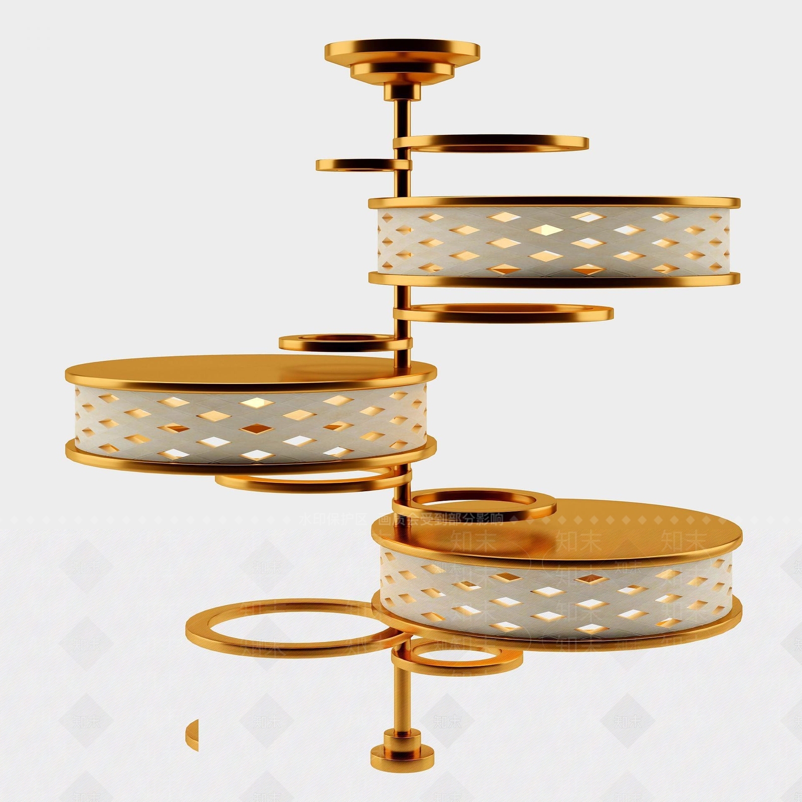 现代厨房用具蛋糕盘3D模型下载【ID:1192659419】