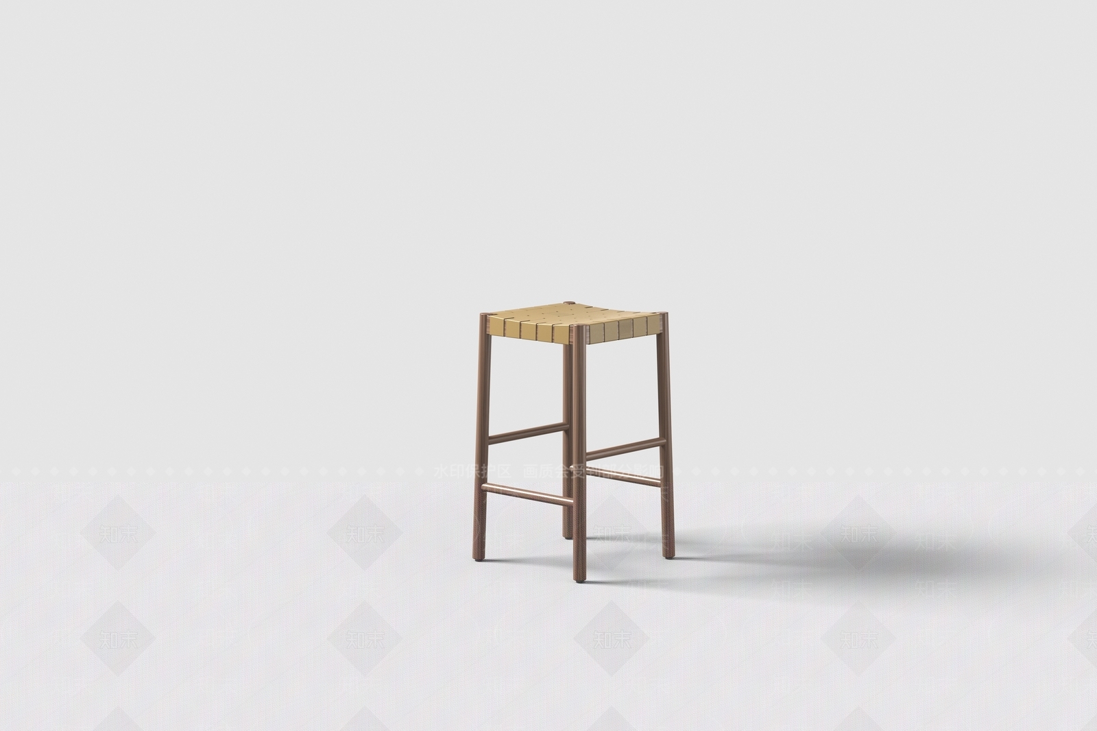 现代意式吧凳3D模型下载【ID:1192659703】