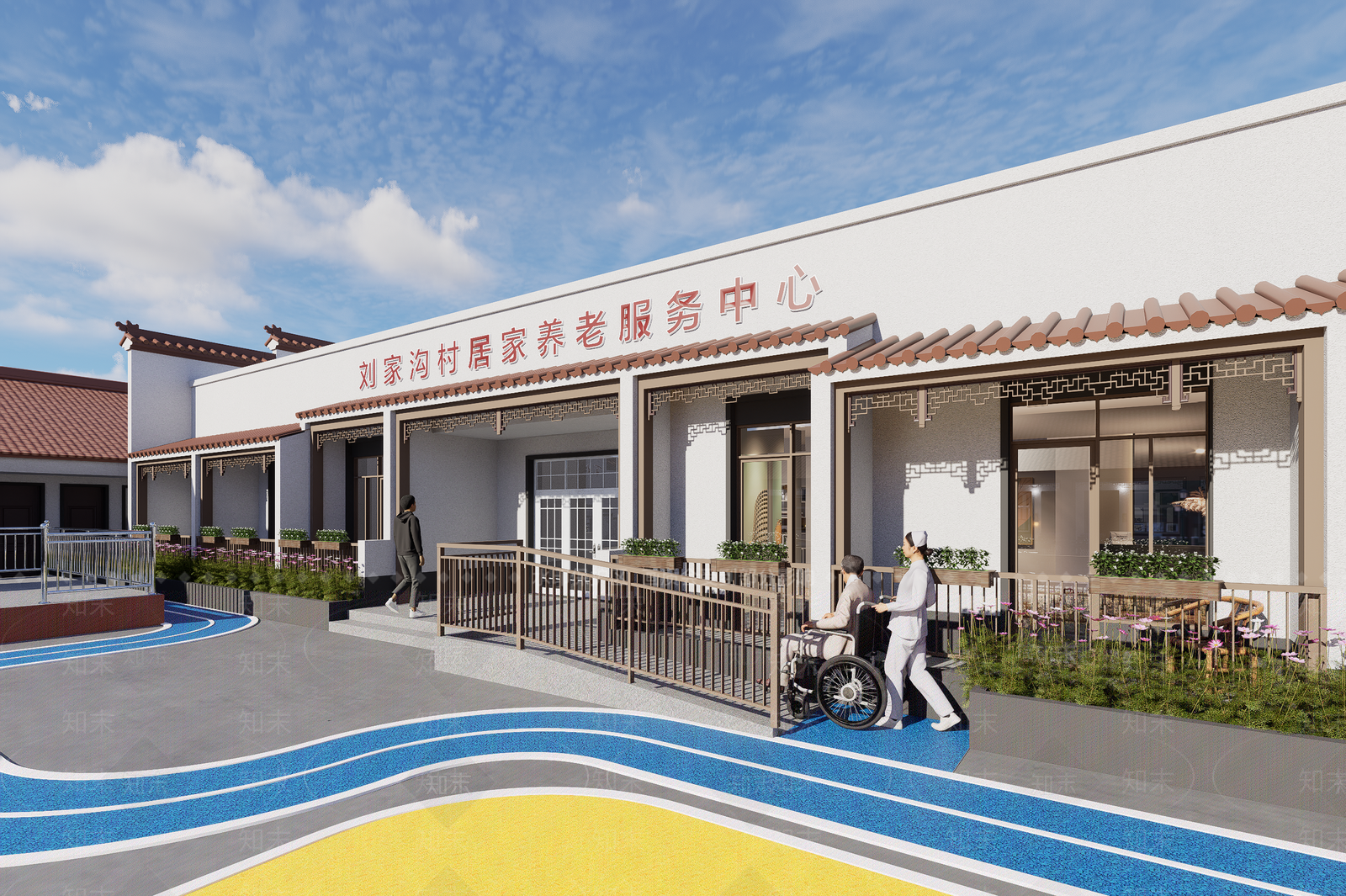 现代新中式乡村庭院SU模型下载【ID:1192660692】