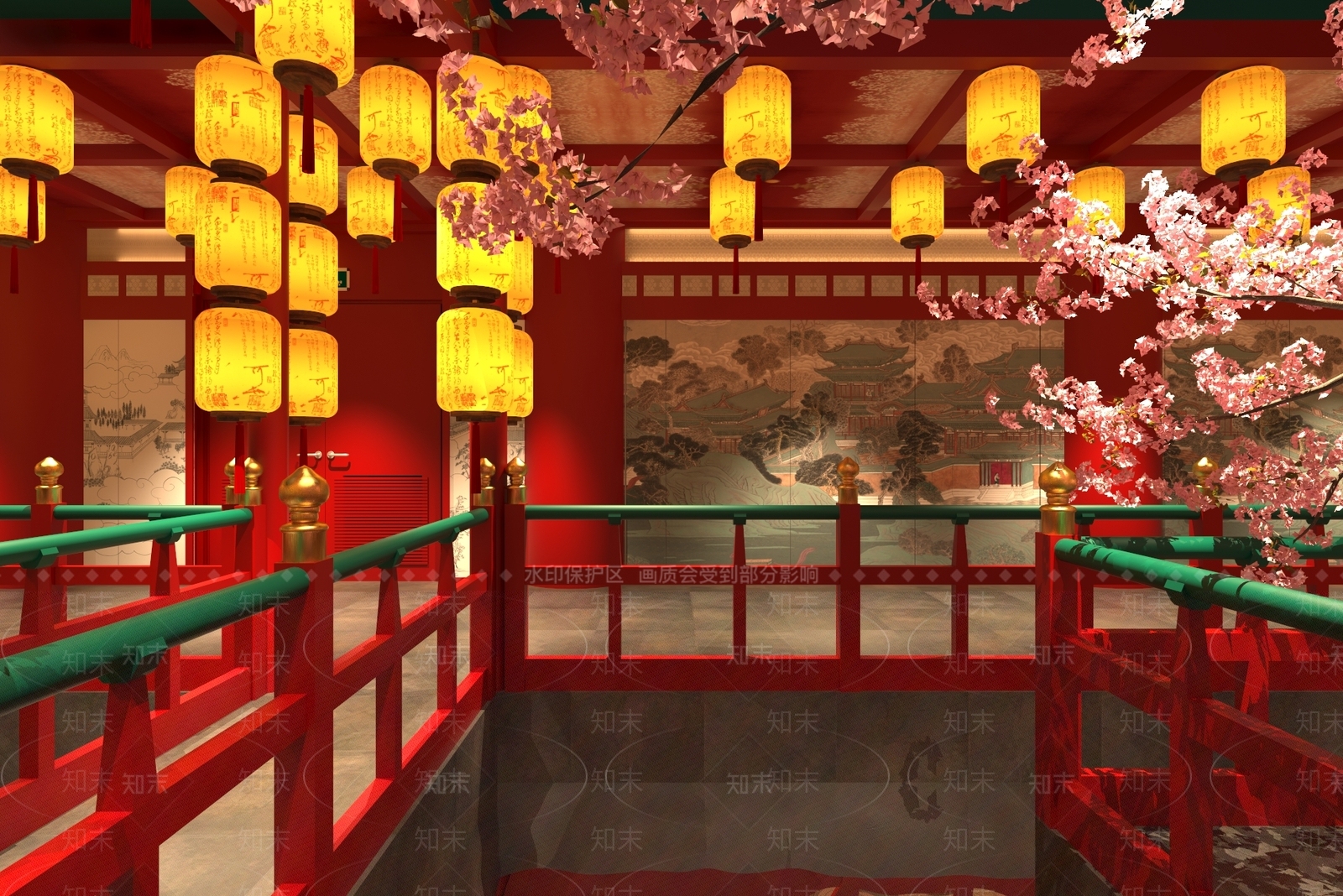 新中式中式其他餐饮空间3D模型下载【ID:1192661224】