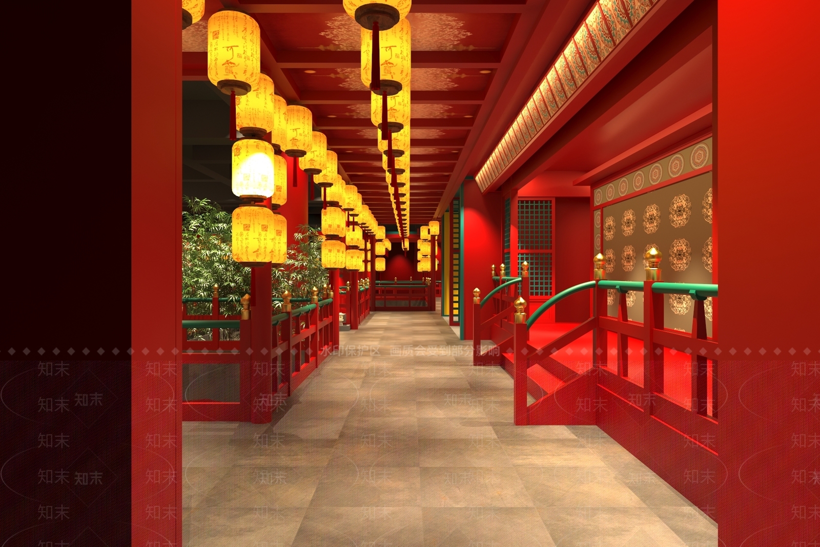 新中式中式其他餐饮空间3D模型下载【ID:1192661224】
