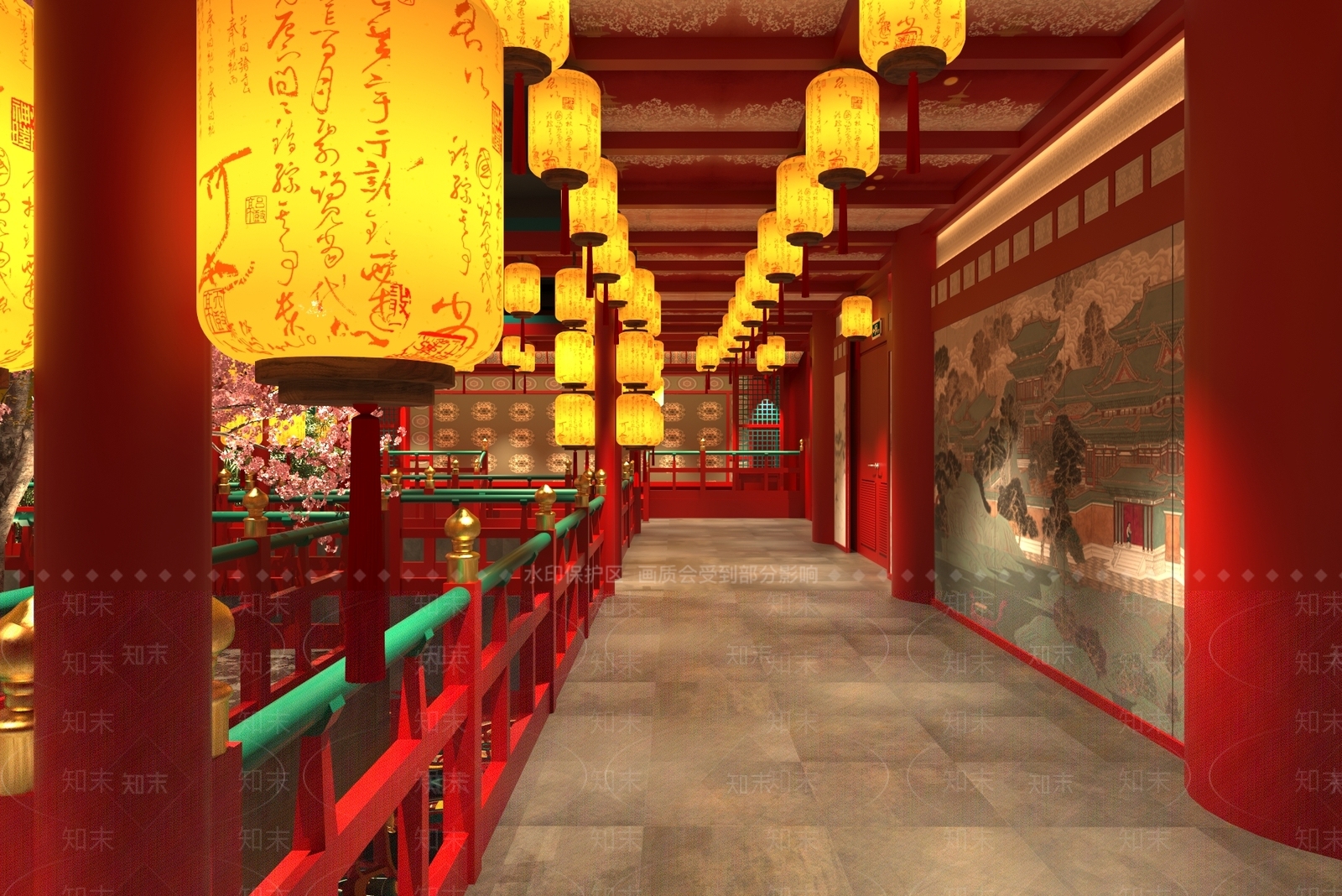 新中式中式其他餐饮空间3D模型下载【ID:1192661224】