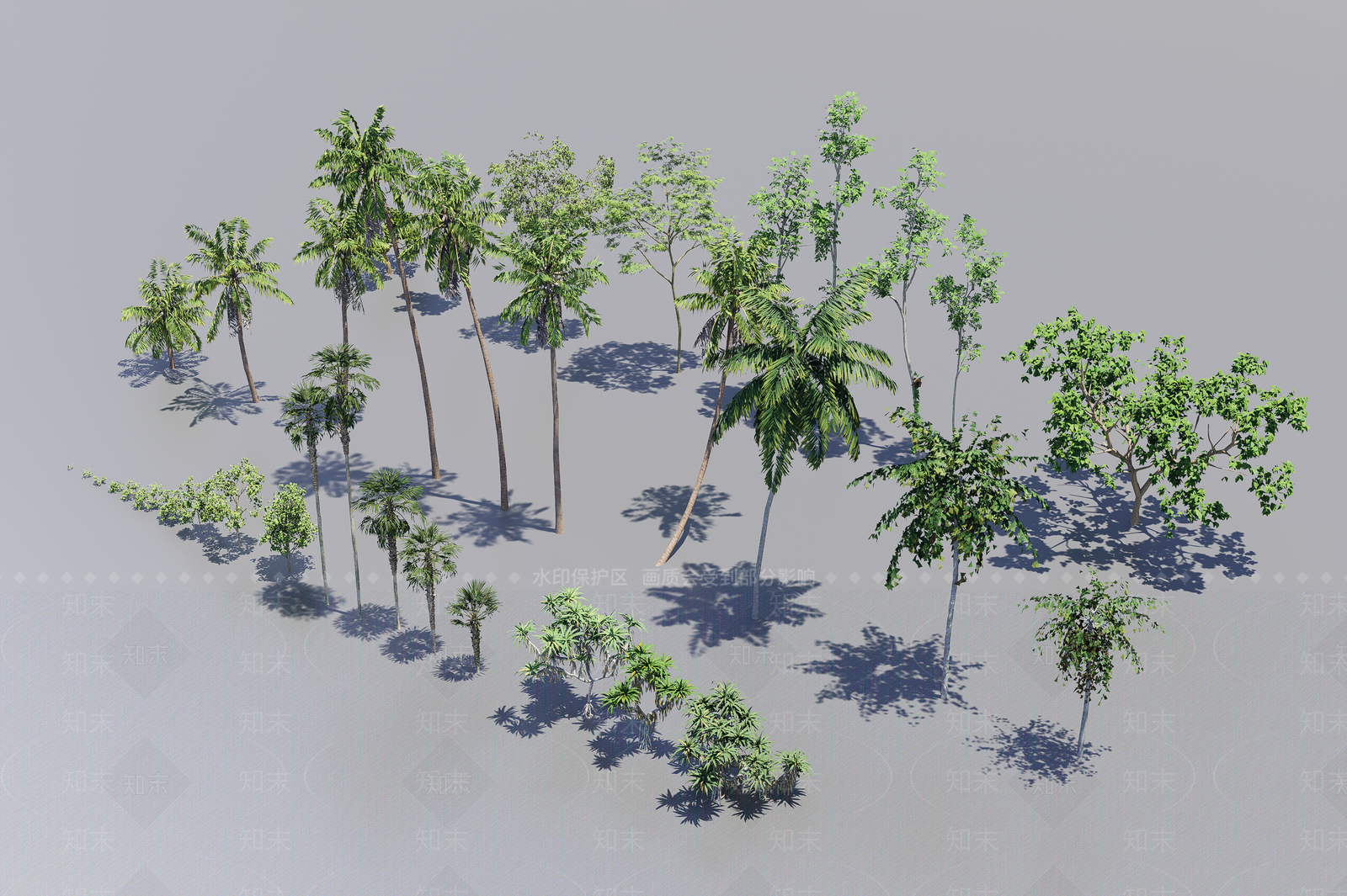 植物堆3D模型下载【ID:1192664717】