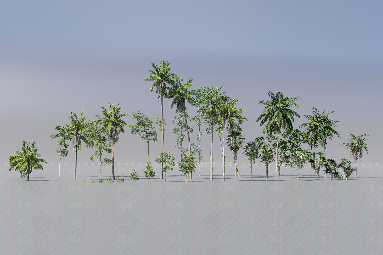 植物堆3D模型下载【ID:1192664717】