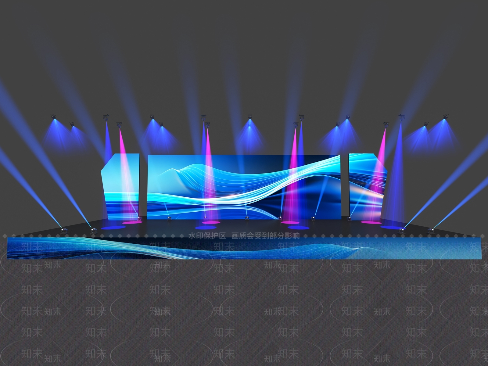 现代舞台3D模型下载【ID:1192667696】