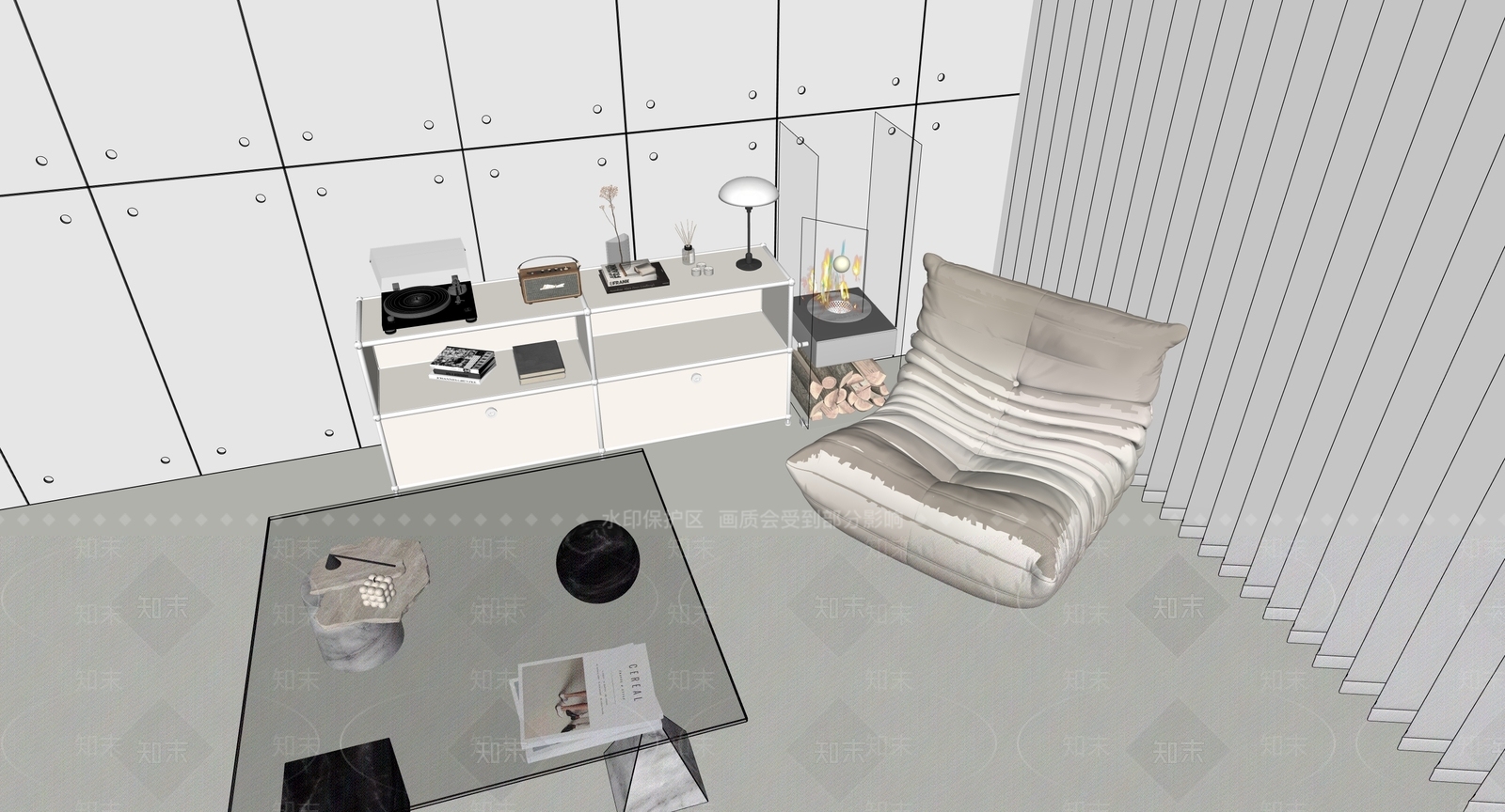 现代斗柜SU模型下载【ID:1192671362】