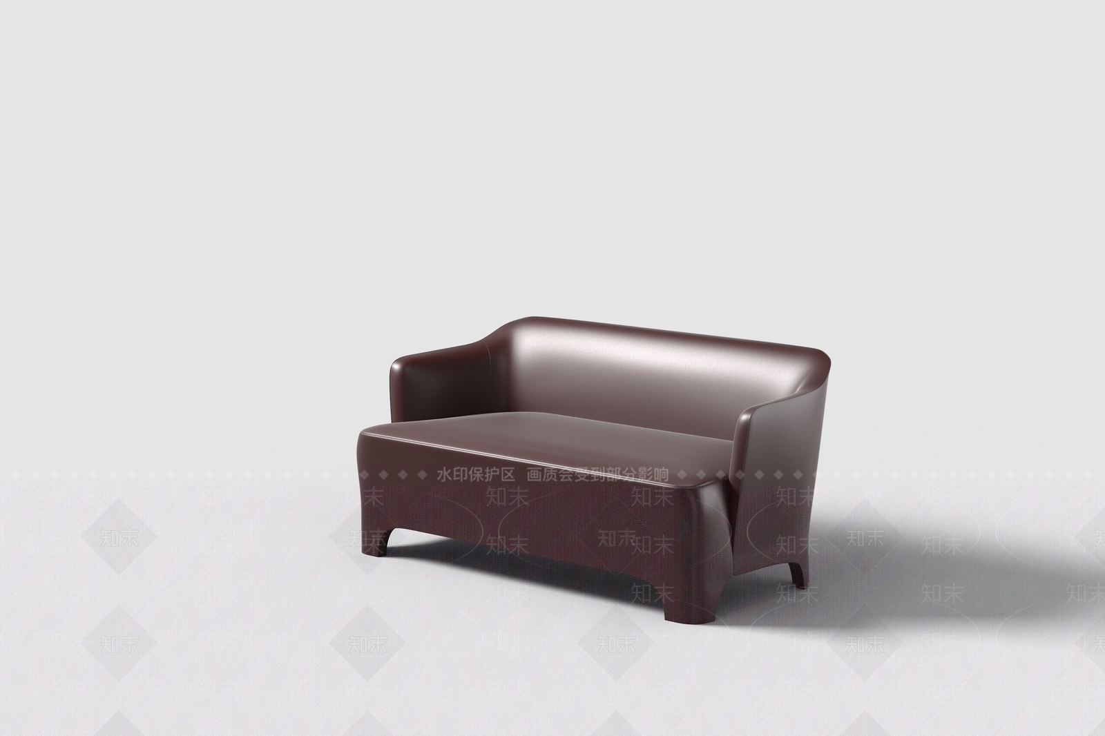 现代意式双人沙发3D模型下载【ID:1192682987】