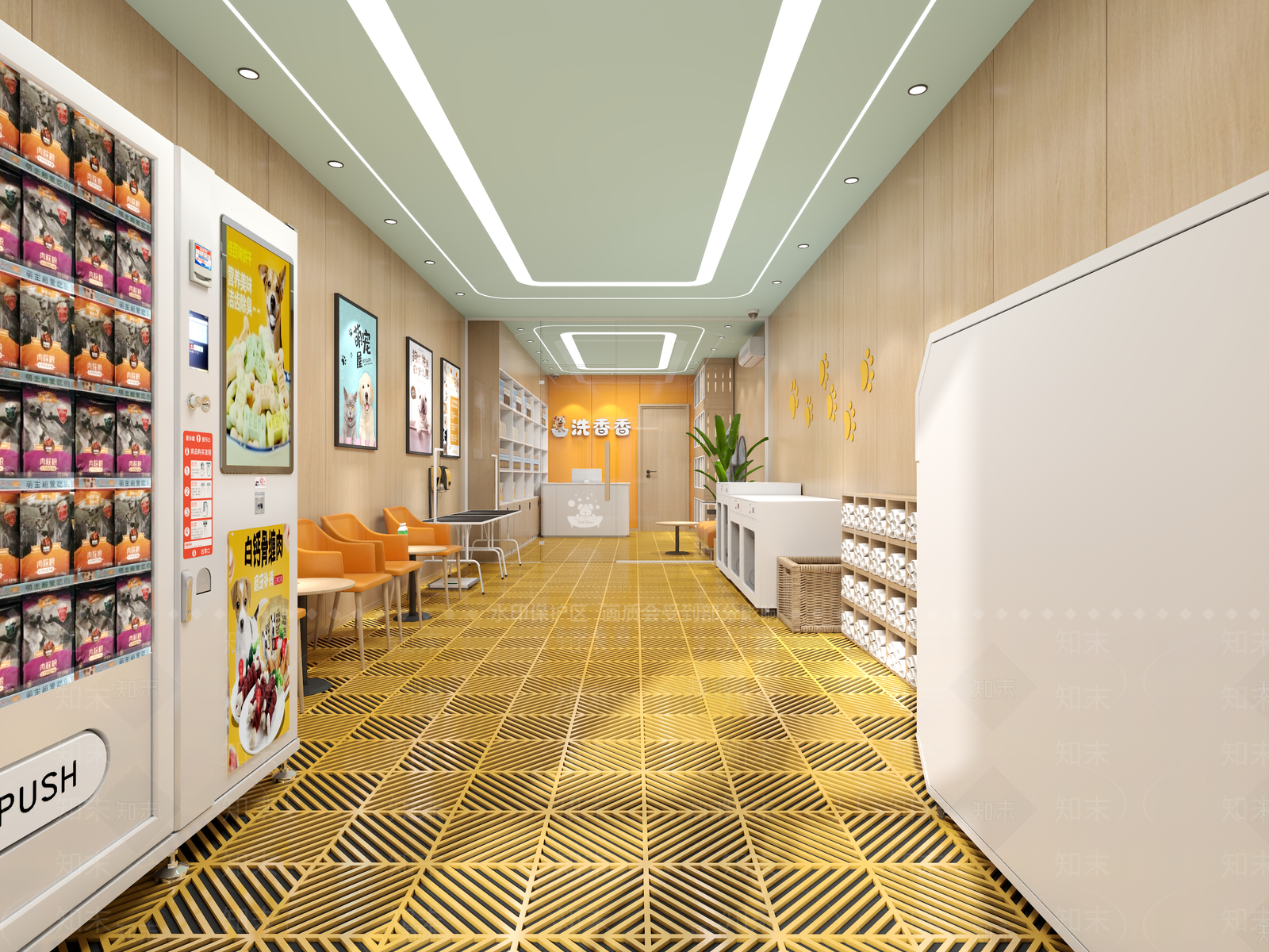 现代宠物店3D模型下载【ID:1192686293】
