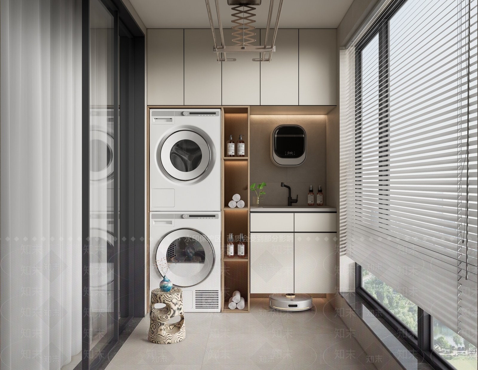 现代家居阳台SU模型下载【ID:1192689621】
