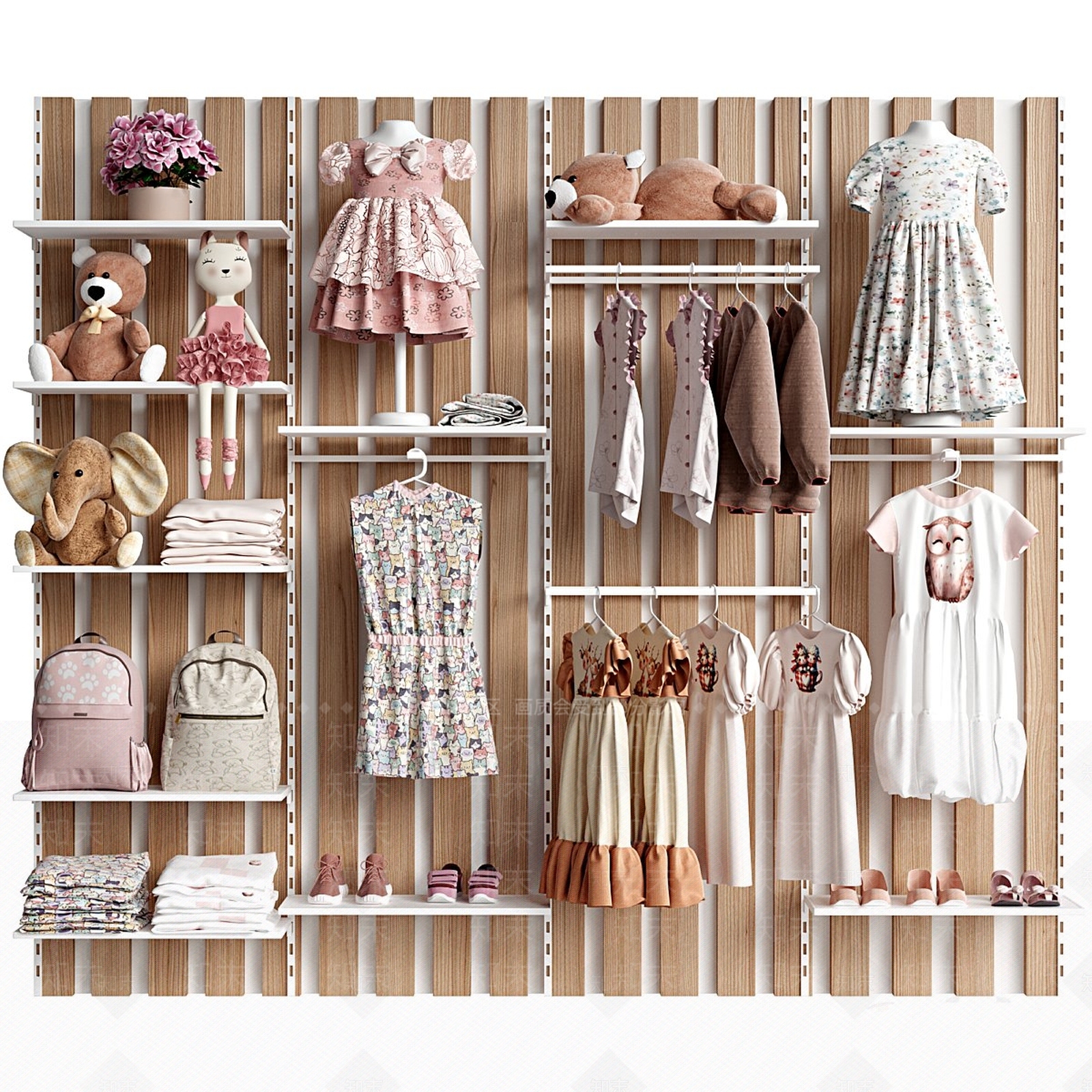 现代服装店3D模型下载【ID:1192690119】