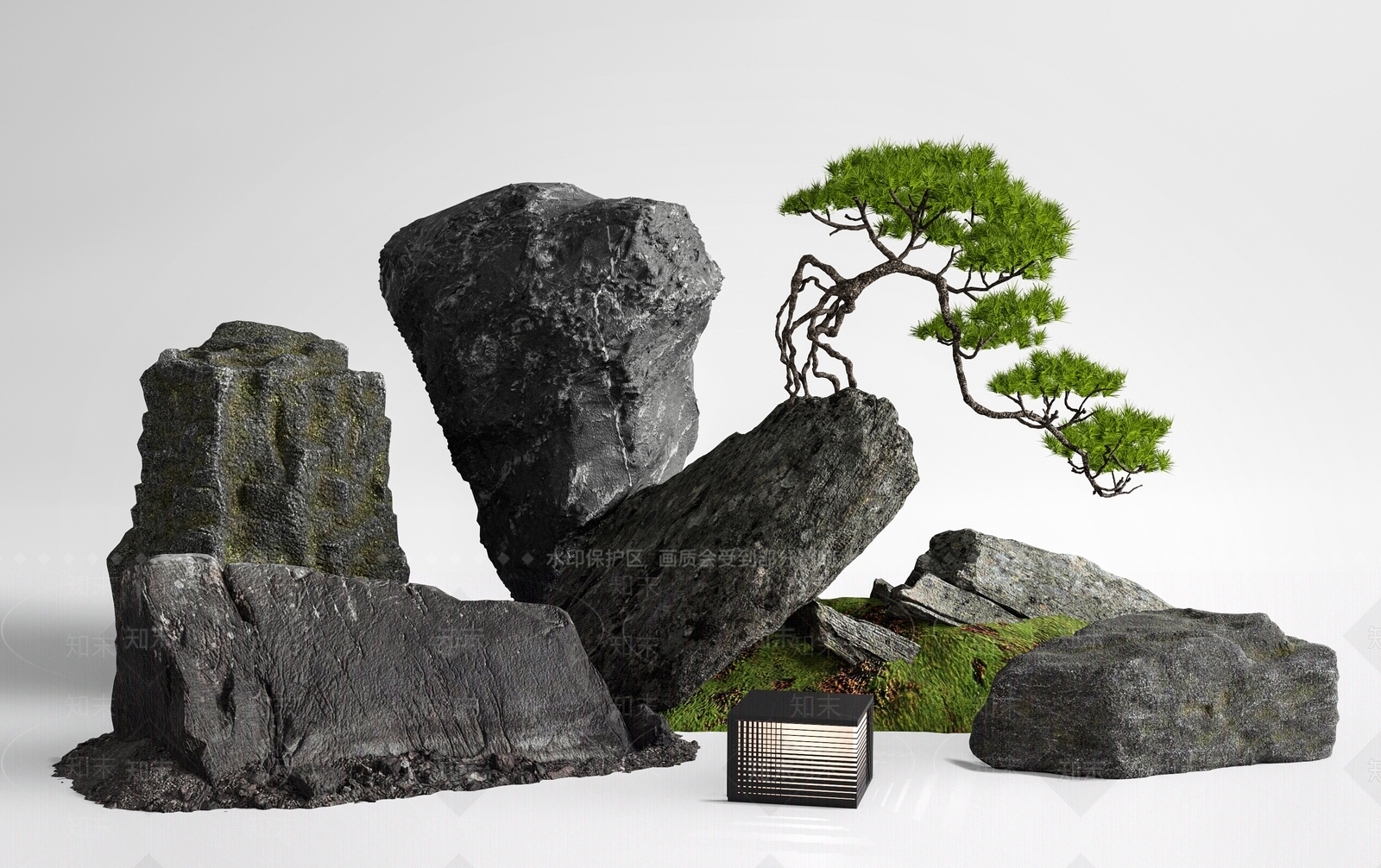 现代石头SU模型下载【ID:1192690308】