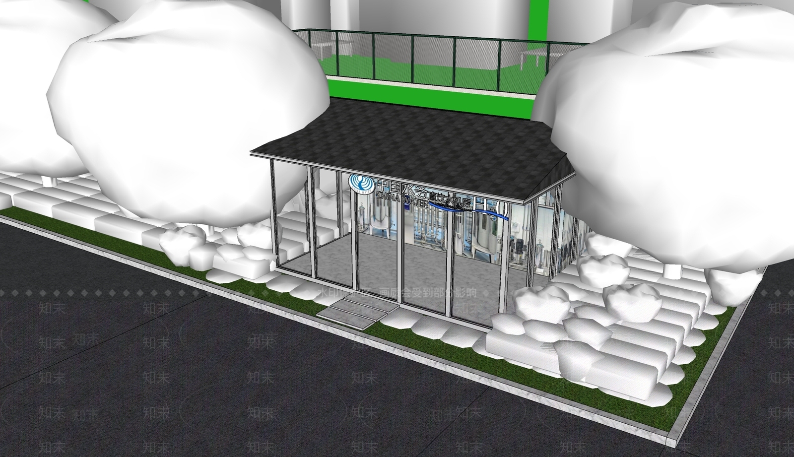 现代其他景观小建筑SU模型下载【ID:1192692718】
