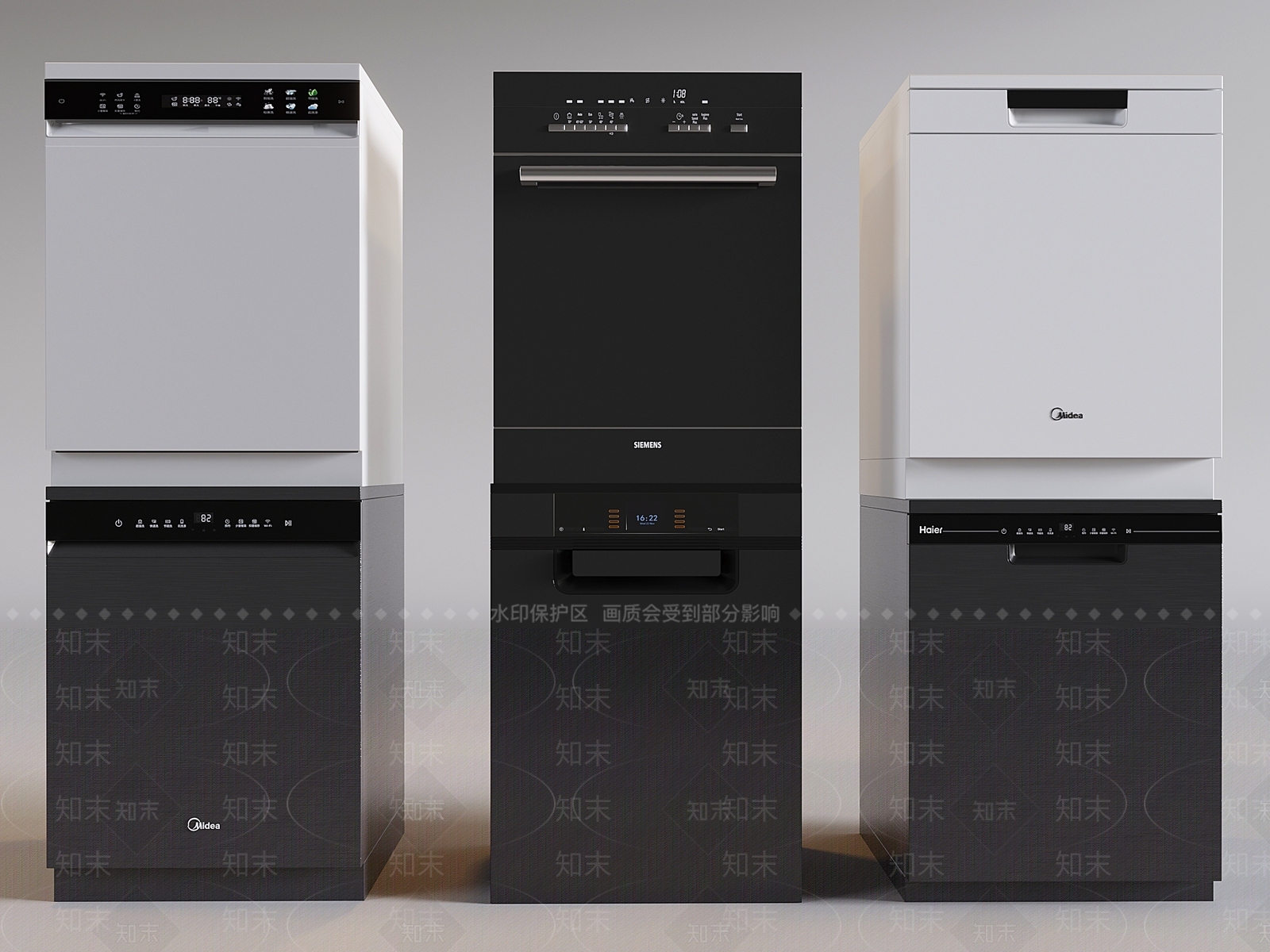 洗碗机SU模型下载【ID:1192694218】