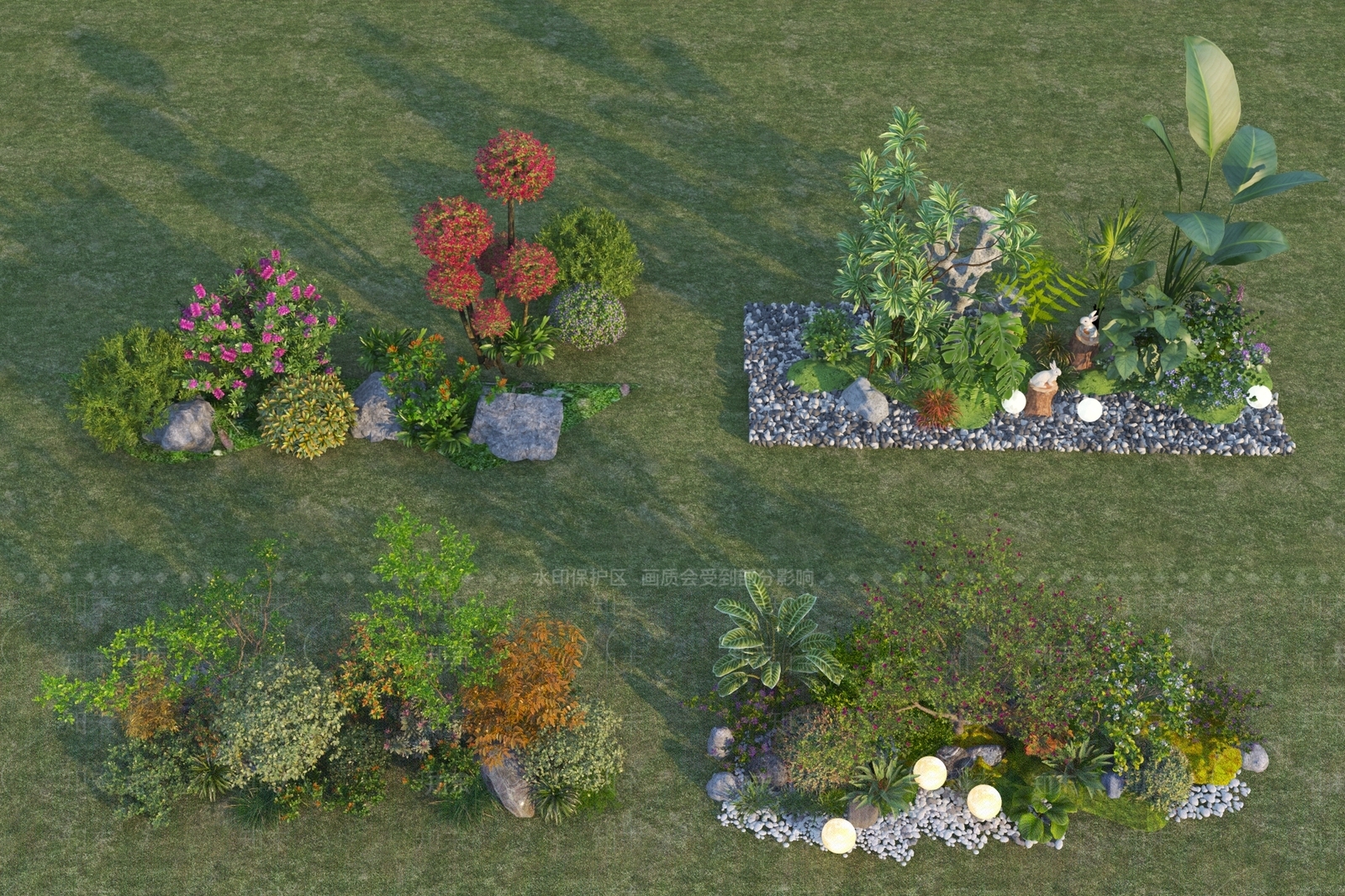 植物堆3D模型下载【ID:1192697172】