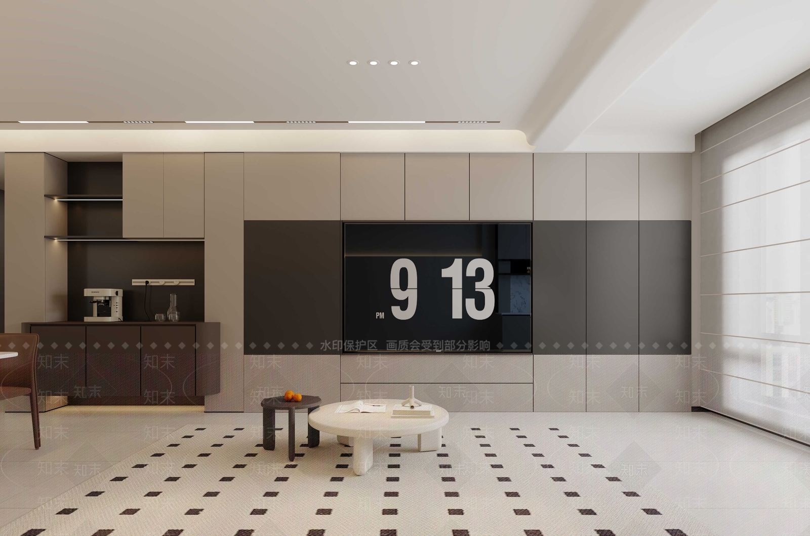 现代家居客厅3D模型下载【ID:1192698073】