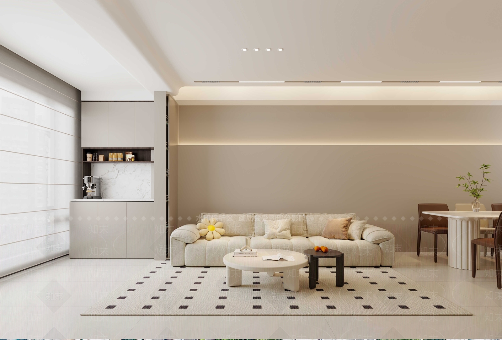 现代家居客厅3D模型下载【ID:1192698073】