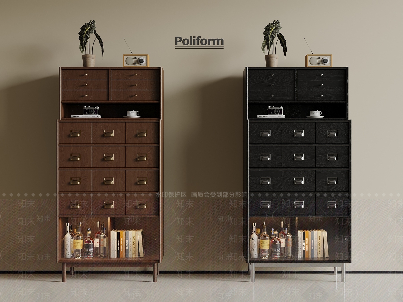 中古储物柜SU模型下载【ID:1192700996】
