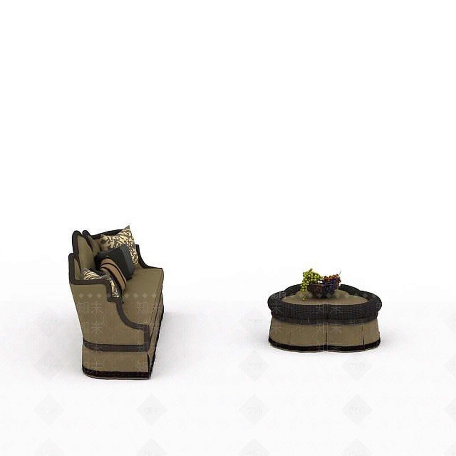 现代双人沙发3D模型下载【ID:1192703960】