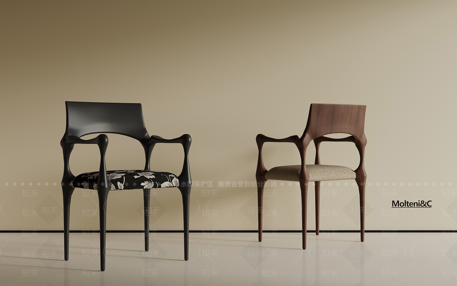 法式中古餐椅3D模型下载【ID:1192707560】