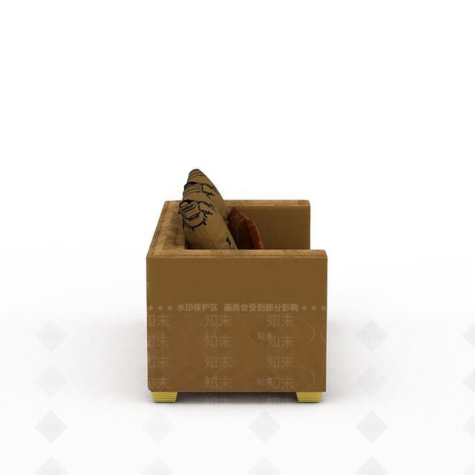 现代双人沙发3D模型下载【ID:1192708374】