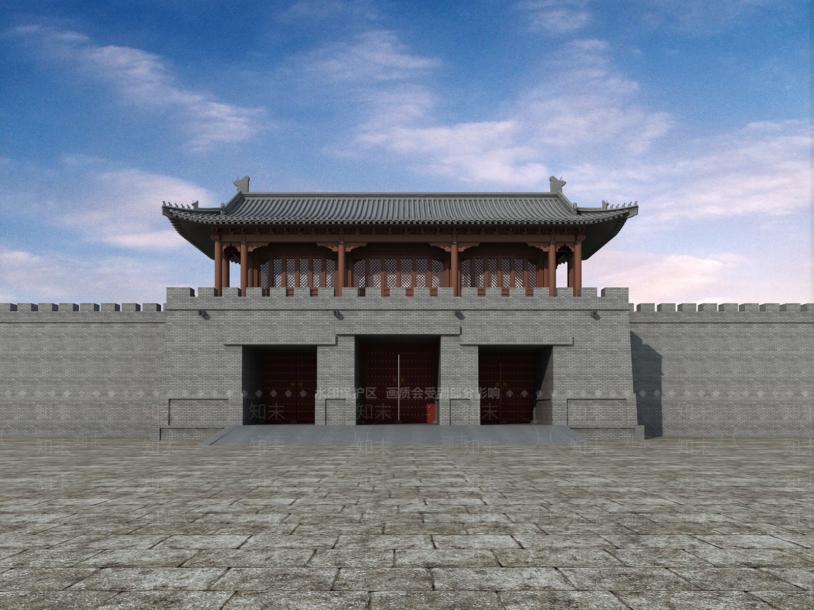 中式古建3D模型下载【ID:1192709016】