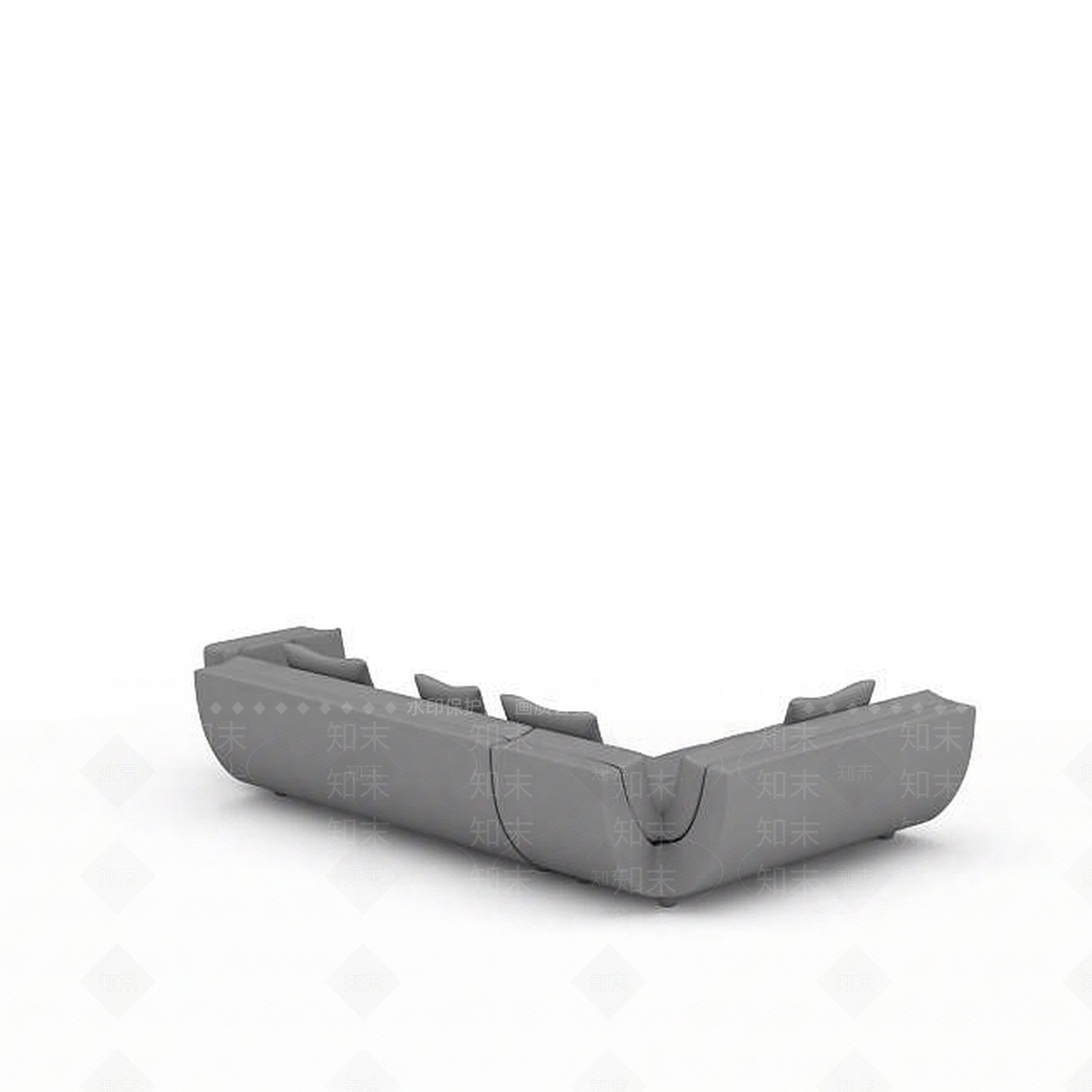 现代双人沙发3D模型下载【ID:1199201671】