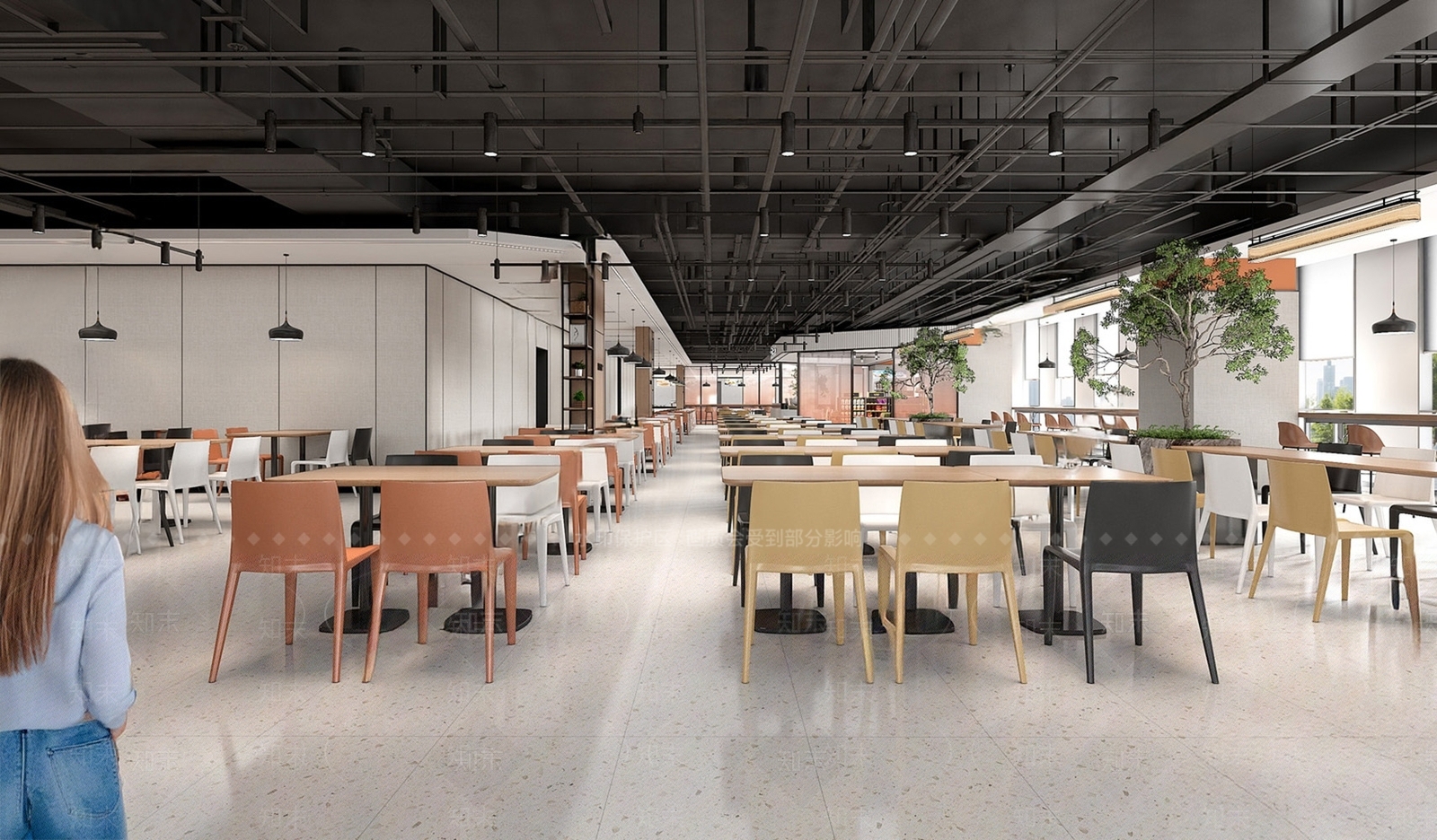 现代食堂SU模型下载【ID:1192710222】