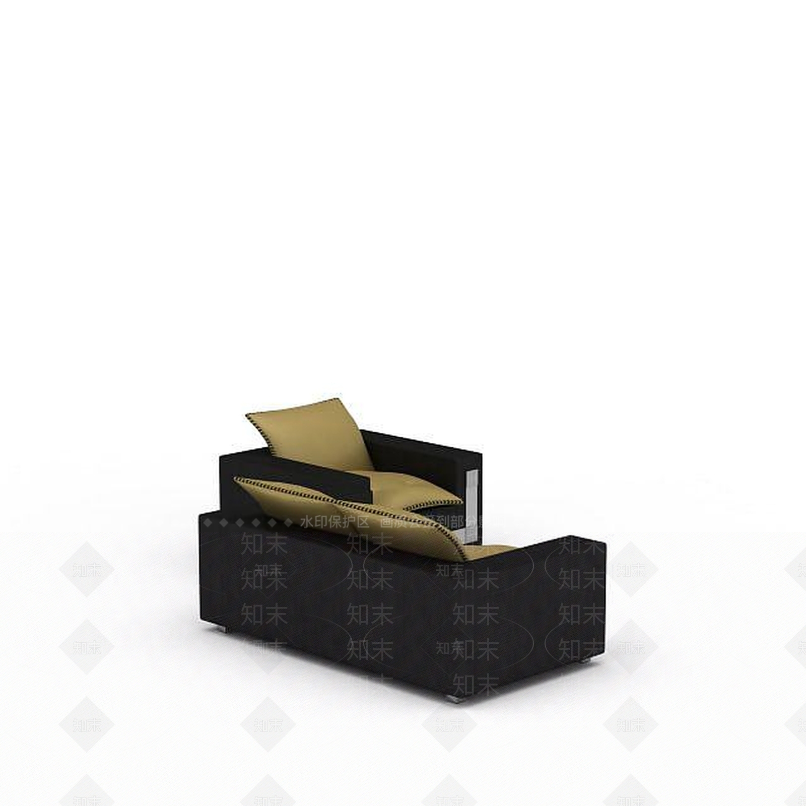 现代双人沙发3D模型下载【ID:1192710281】