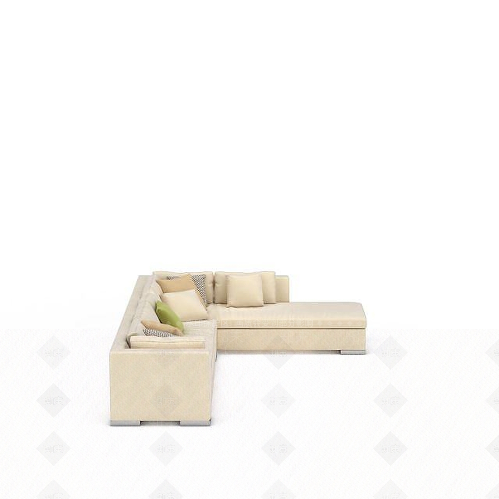 现代双人沙发3D模型下载【ID:1192710357】