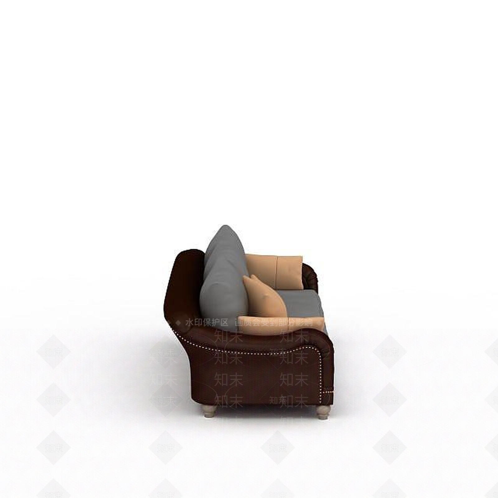 现代双人沙发3D模型下载【ID:1199201552】