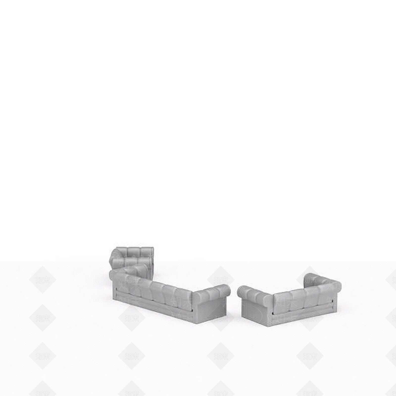 现代沙发组合3D模型下载【ID:1192710799】