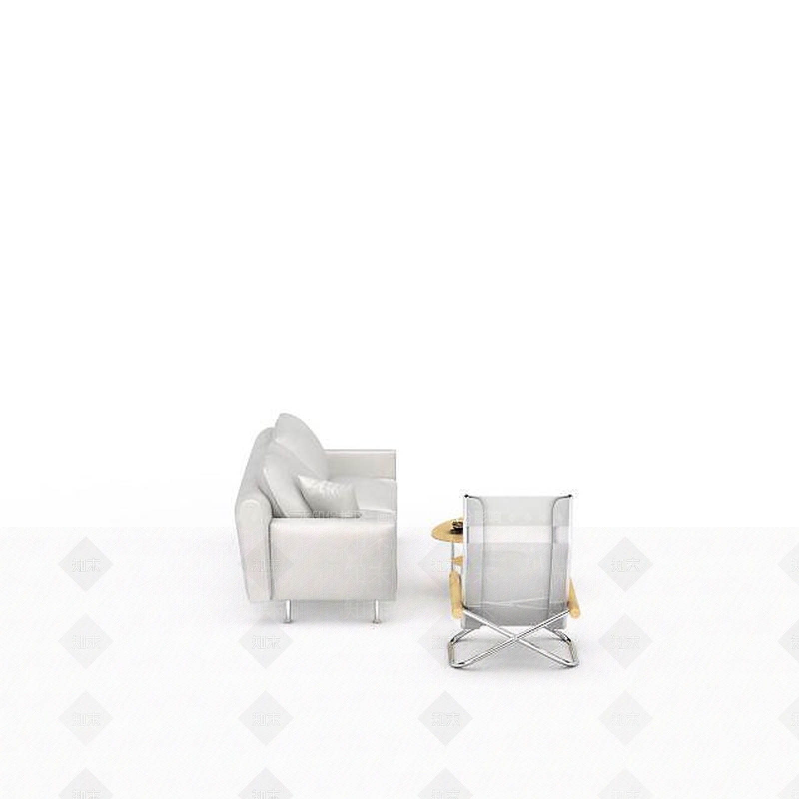 现代双人沙发3D模型下载【ID:1192710893】