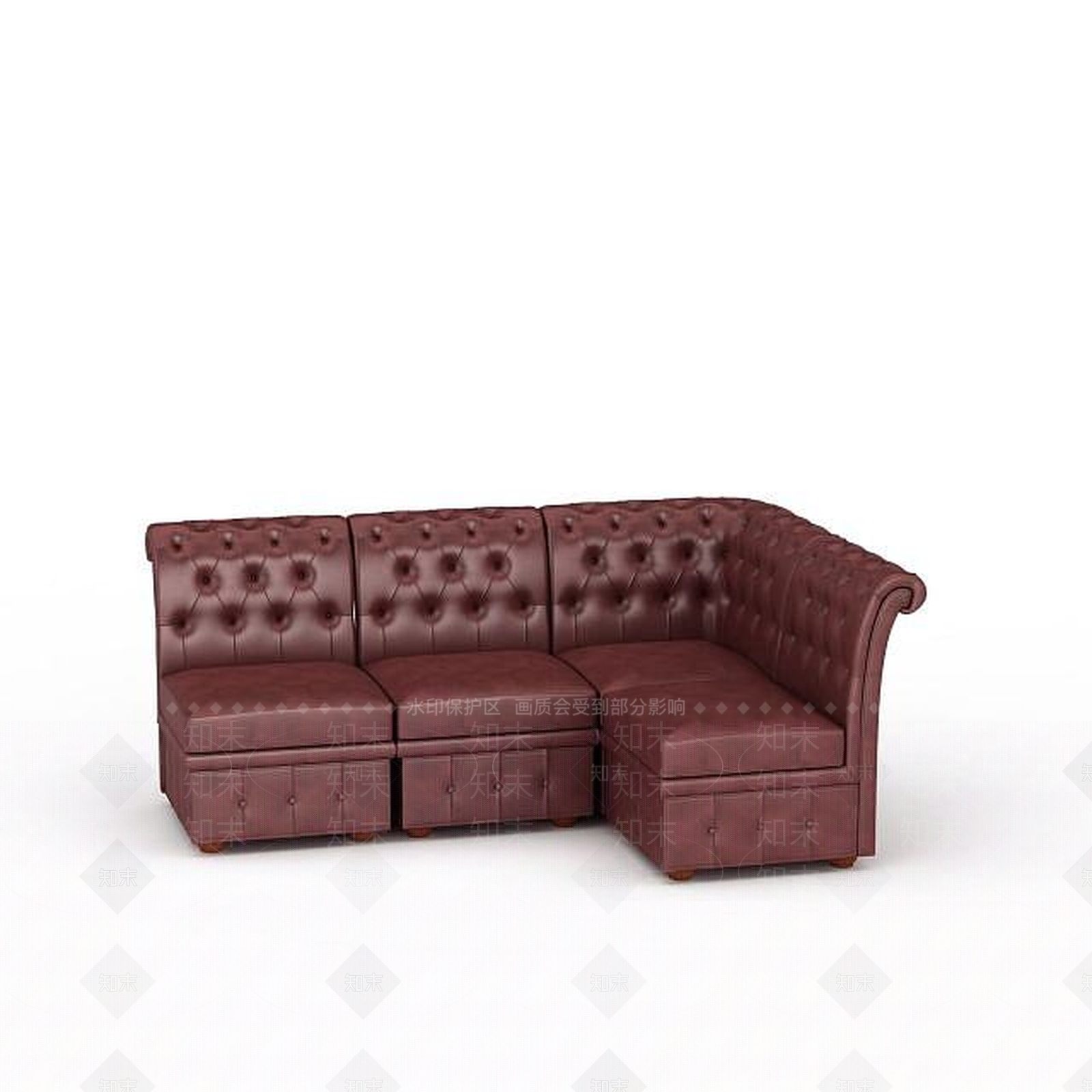 现代双人沙发3D模型下载【ID:1192711634】