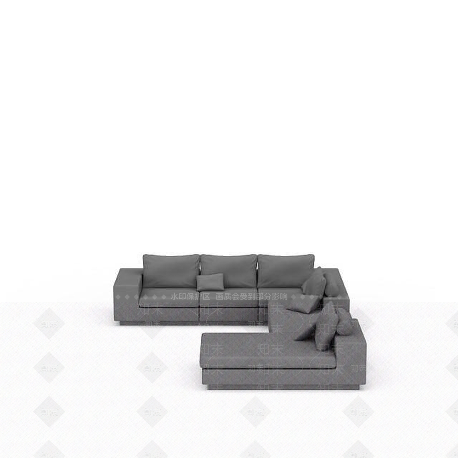 现代双人沙发3D模型下载【ID:1199209964】