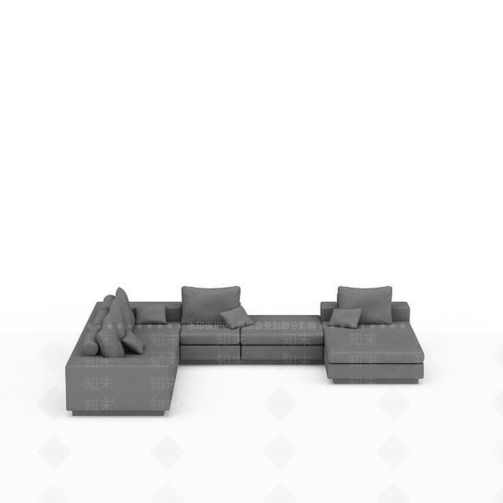 现代双人沙发3D模型下载【ID:1199209964】