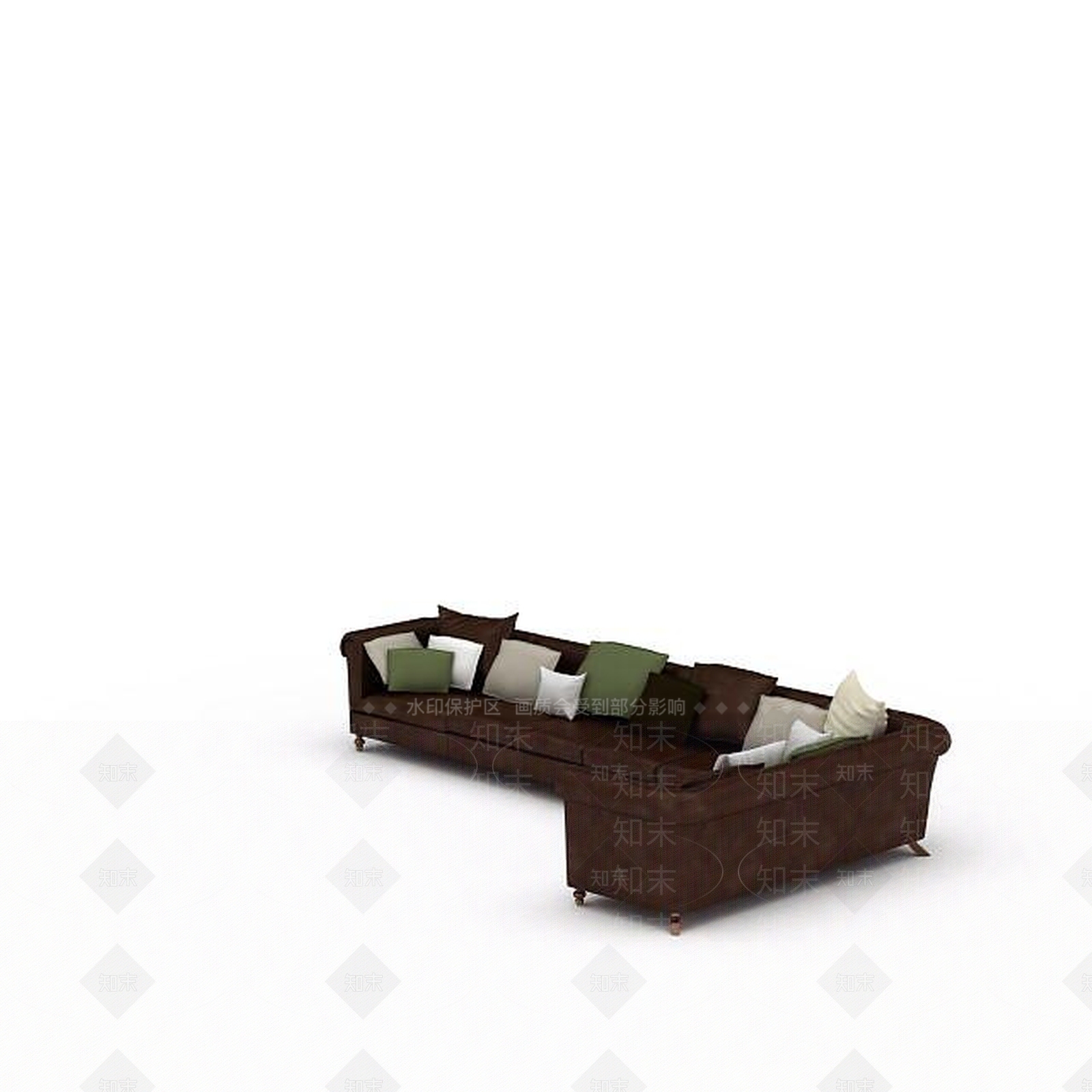 现代双人沙发3D模型下载【ID:1192711784】