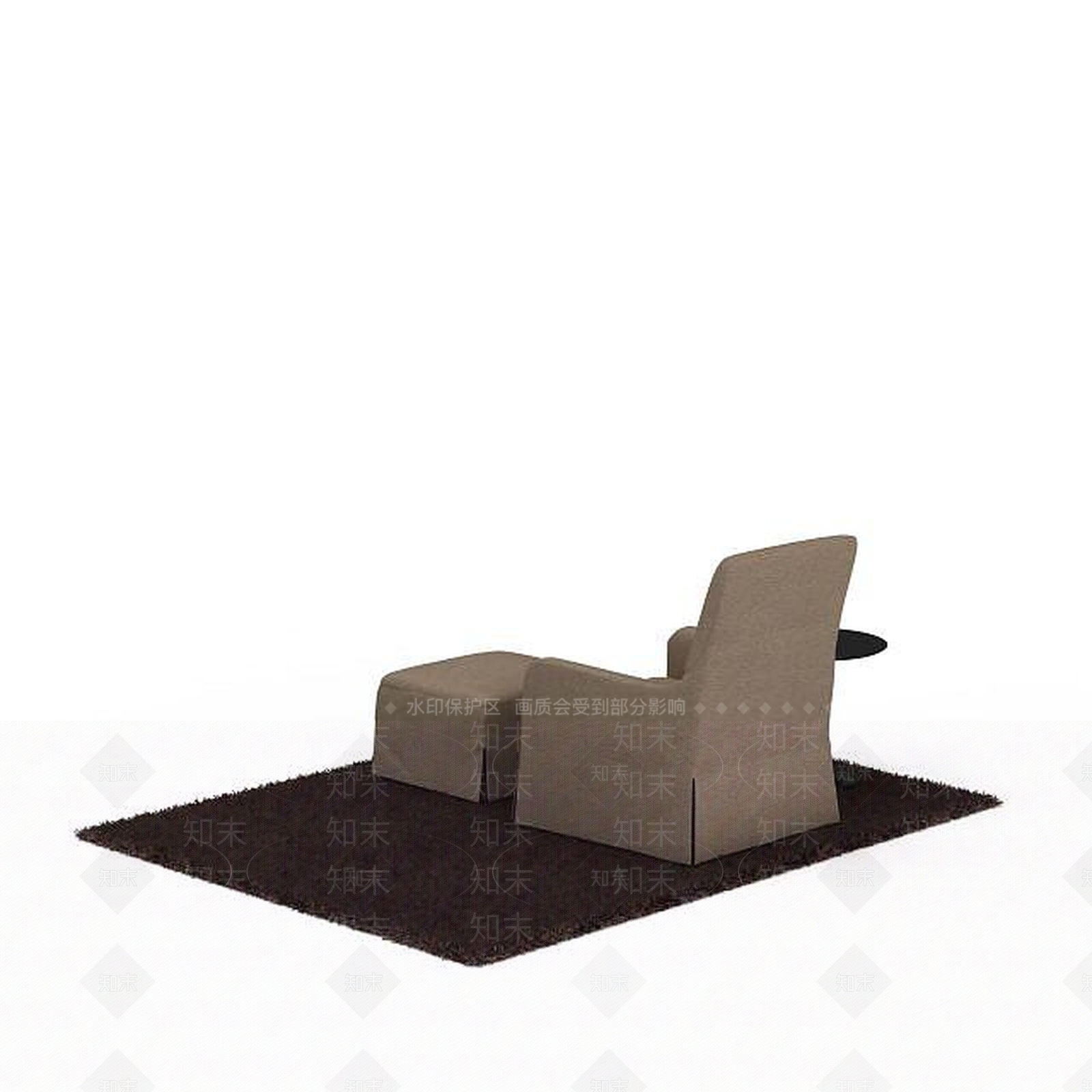 现代双人沙发3D模型下载【ID:1192713750】