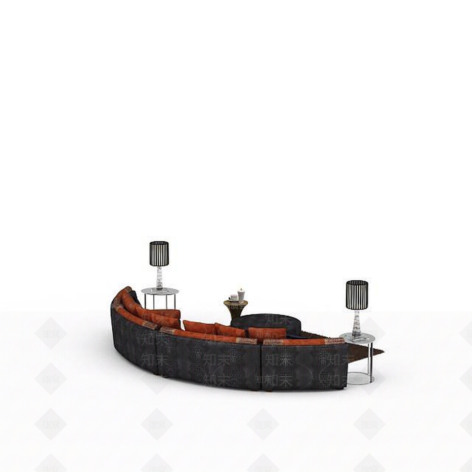 现代双人沙发3D模型下载【ID:1192713715】