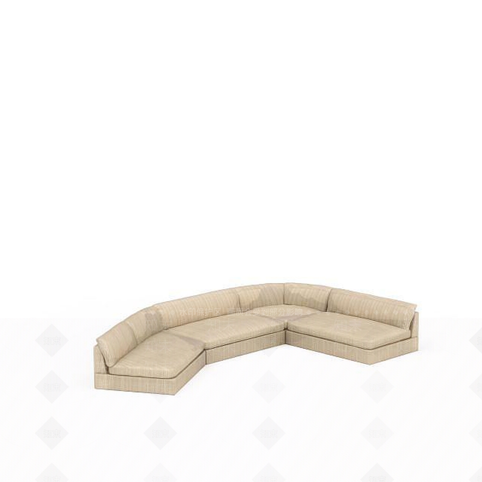 现代双人沙发3D模型下载【ID:1192713796】