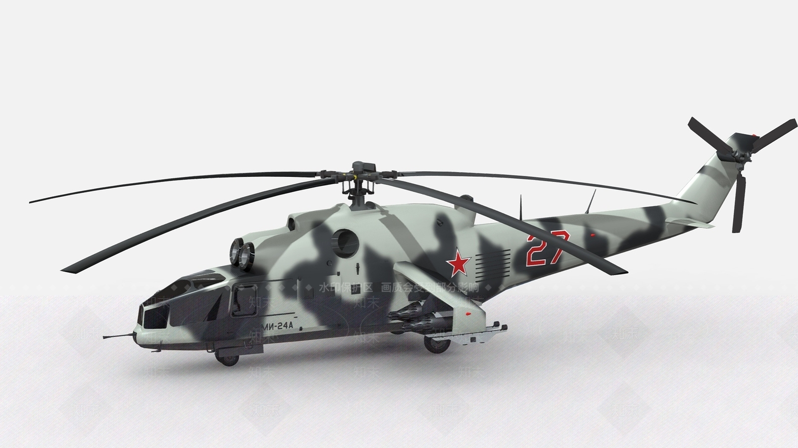 现代飞机3D模型下载【ID:1199209401】