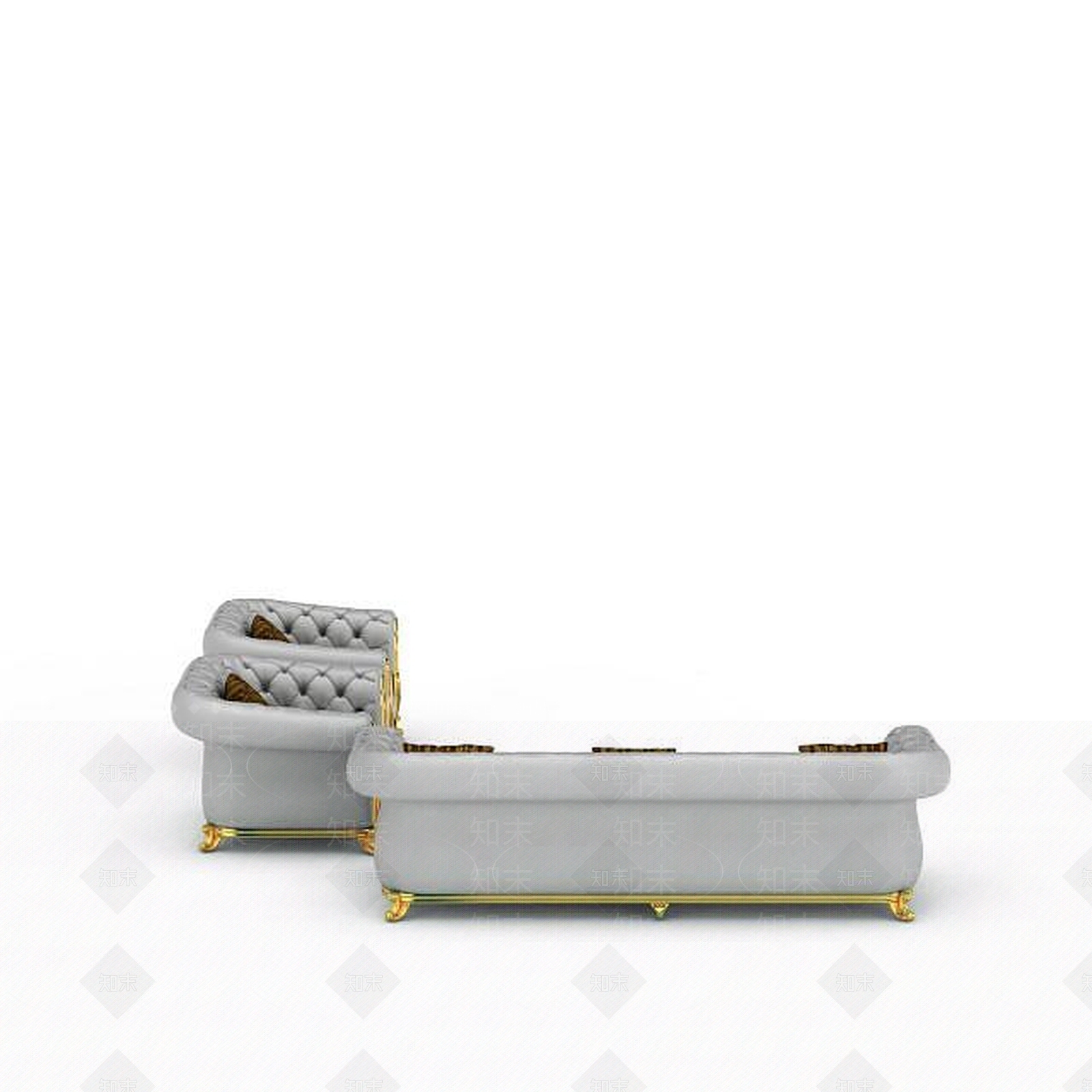 现代双人沙发3D模型下载【ID:1192714834】