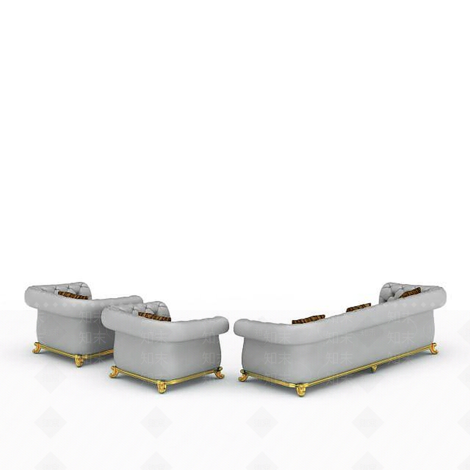 现代双人沙发3D模型下载【ID:1192714834】