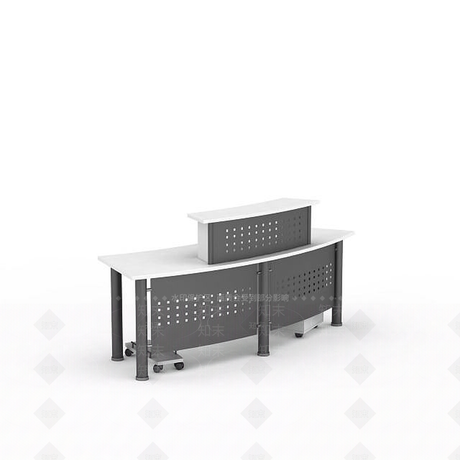 现代书桌3D模型下载【ID:1199209242】