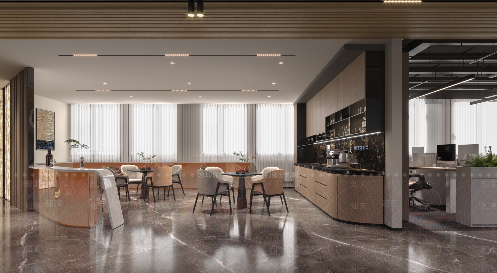 现代茶水间3D模型下载【ID:1192718617】