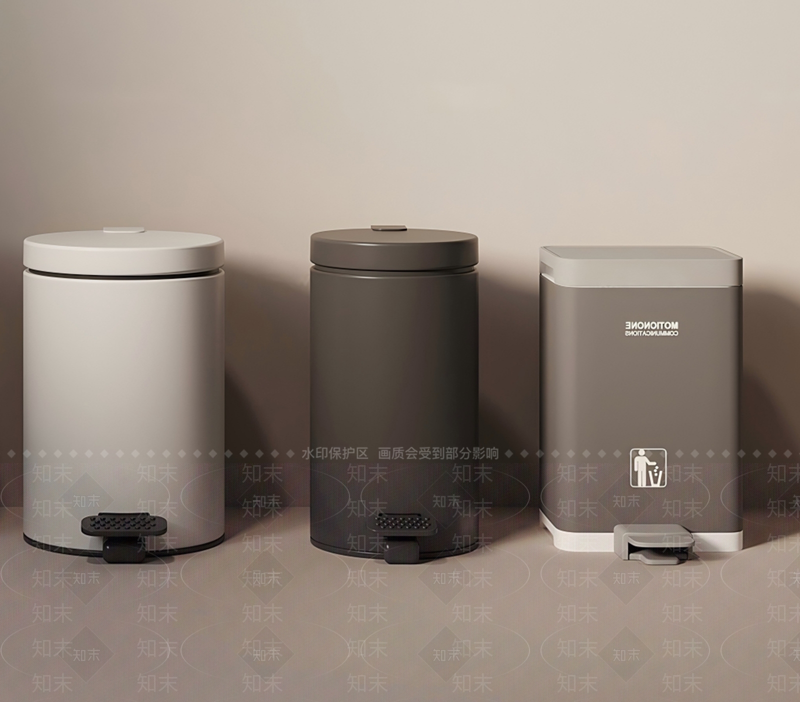 现代垃圾桶SU模型下载【ID:1192718818】